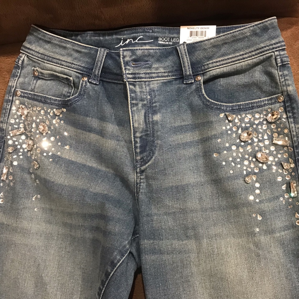 INC boot leg jeans